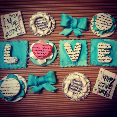 Valentines Day Cupcake Toppers