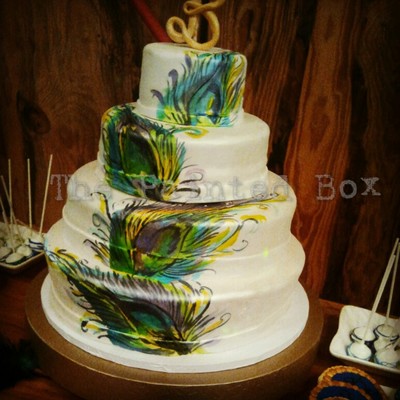 Peacock Themed Wedding On Spi Tx