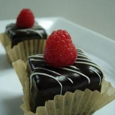 Chocolate Raspberry Petits Fours