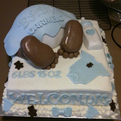 Another Baby Boy Bottom Cake