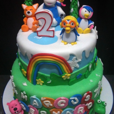 Pororo Themed Cake