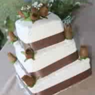 Brown Wedding Cake