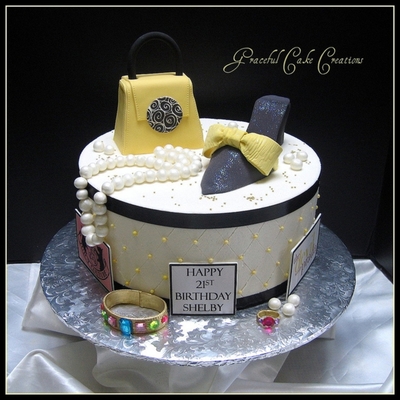 21St Fashionista Birthday Cake