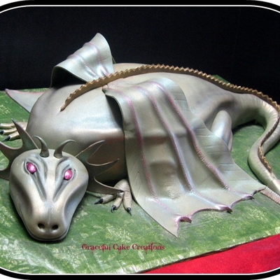 3-D Dragon Grooms Cake