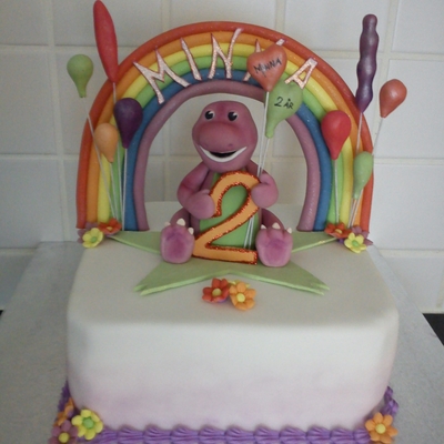 Barney Cake