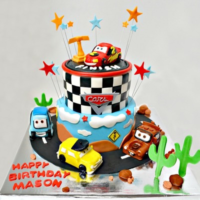 Cars Themed Cake