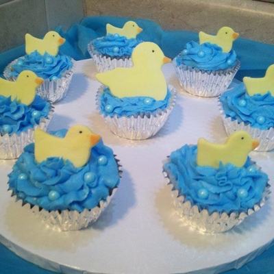 Duckies In The Water Cupcakes