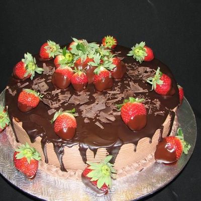 Chocolate, Ganache And Strawberry