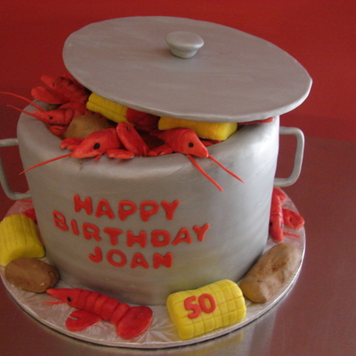 Crawfish Boil Birthday Cake