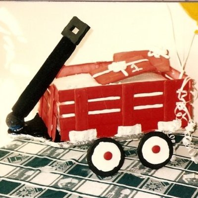 Red Wagon All Edible Except The Handle
