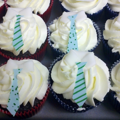 Tie Cupcakes