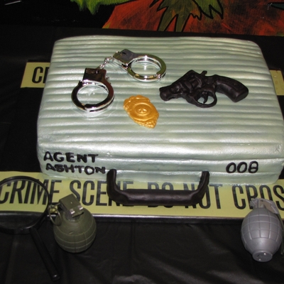Spy Birthday Party Cake