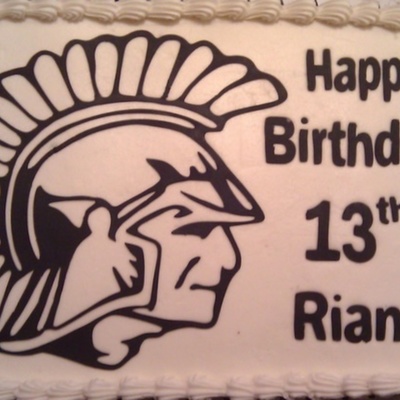 Spartan Birthday Cake