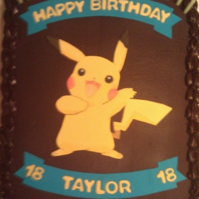 Pikachu Birthday Cake