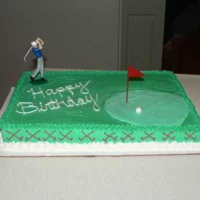 Golf Green Cake