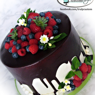 Gnache And Fresh Fruit