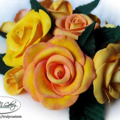 Yellow, Peach, & Pink Roses