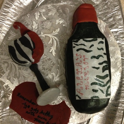 Wine Spill Leapord Print With Btltfl