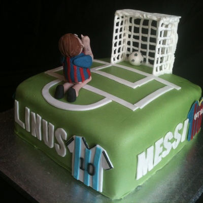 Messi Football Cake