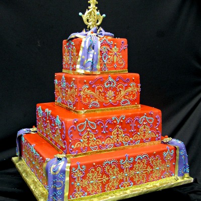 Colorful Indian Wedding Cake