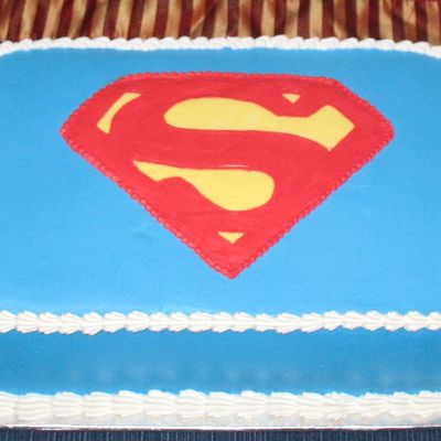 Superman Birthday Cake