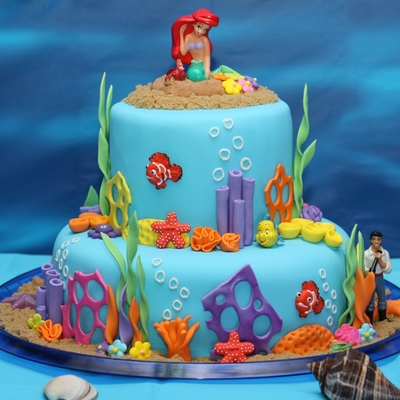 Under The Sea/ariel Birthday Cake