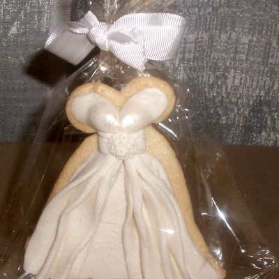 Wedding Dress Favor Cookies