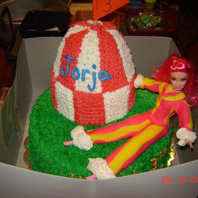 Barbie Clown Cake