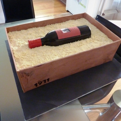 Wine Bottle Cake