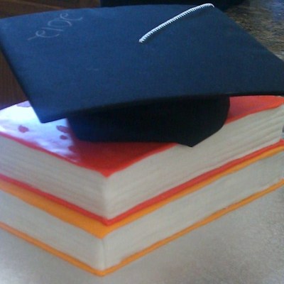 Books Are Cake Grad Cap Provided By Client So It Could Be Signed By Guests