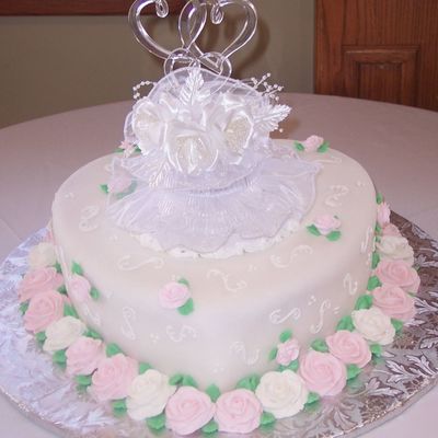 Heart Shaped Wedding Cake
