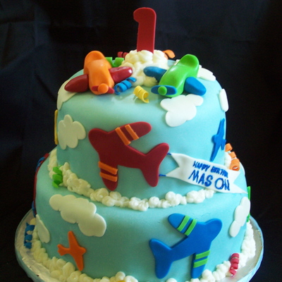 Airplane Cake For 1St Birthday