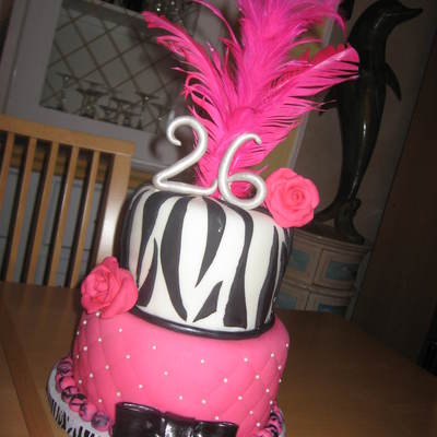 First Cake With Feathers