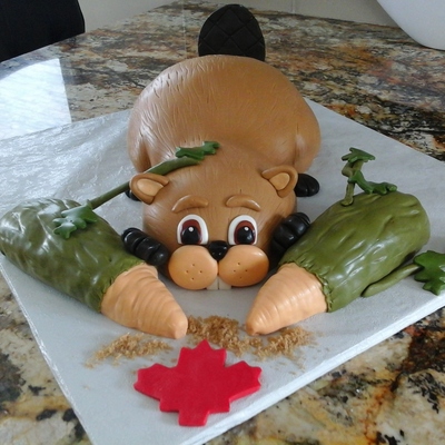 Happy Canada Day Little Beaver At Work