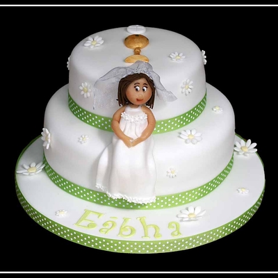 Two Tiered Communion Cake
