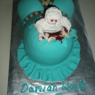 Ghouly, Gorey Baby Shower Cake