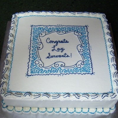 This Is For The Celebration At The Close Of The 2 Day United Methodist Lay Servant Academy Scratch Chocolate Cake With Buttercream