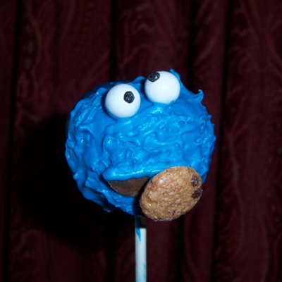 Cookie Monster Cake Pops