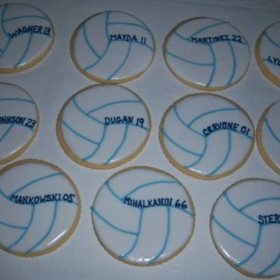 Volleyball Cookies