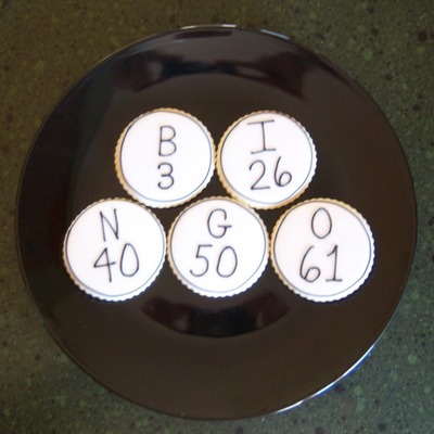 For Our Churchs Young At Heart Groups Bingo Party Scratch Sugar Cookies With Glace