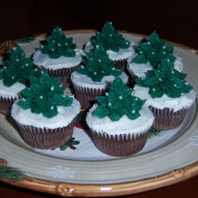 Christmas Tree Cupcakes