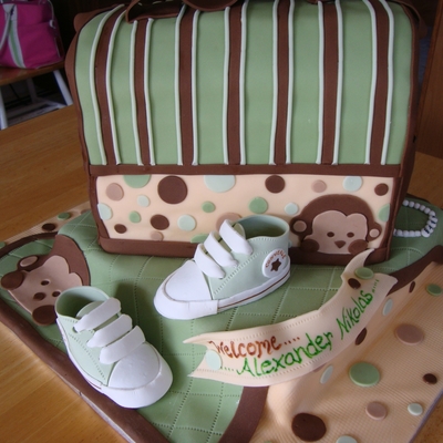 Baby Boy Mod Monkey Baby Shower