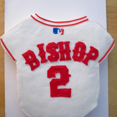 Baseball Jersey Birthday Cake