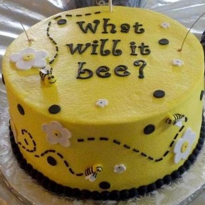 What Will It Bee? Gender Reveal Cake