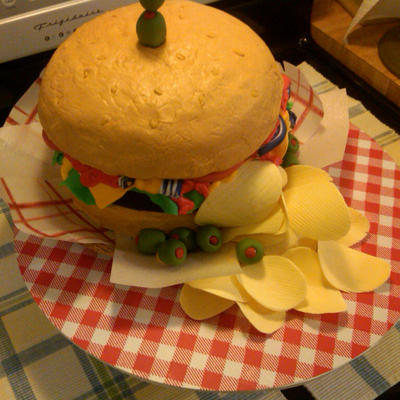 Hamburger Cake