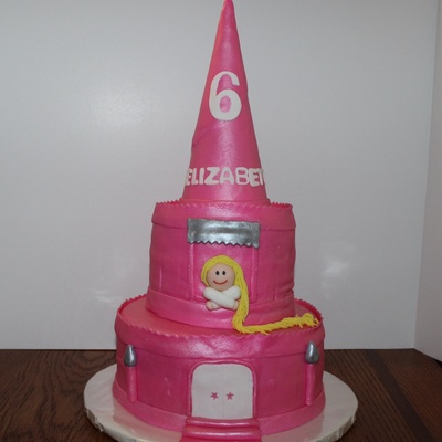 Rapunzel Castle Cake