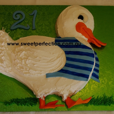 21St Birthday Duck Cake