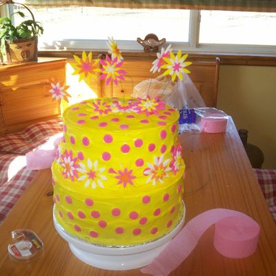 Polka Dot Birthday Cake