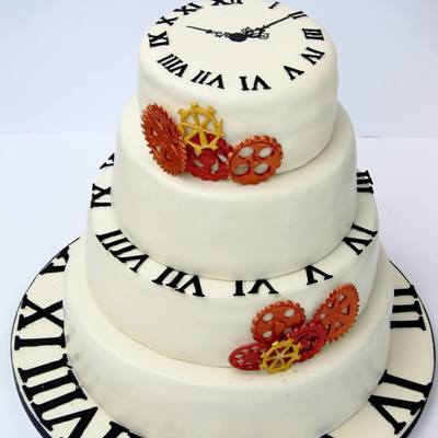 Clock / Time Wedding Cake