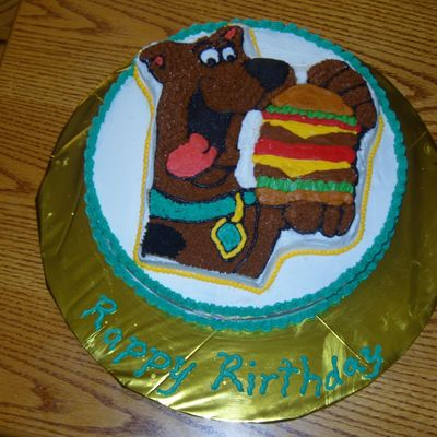 Two Layer Scooby Cake